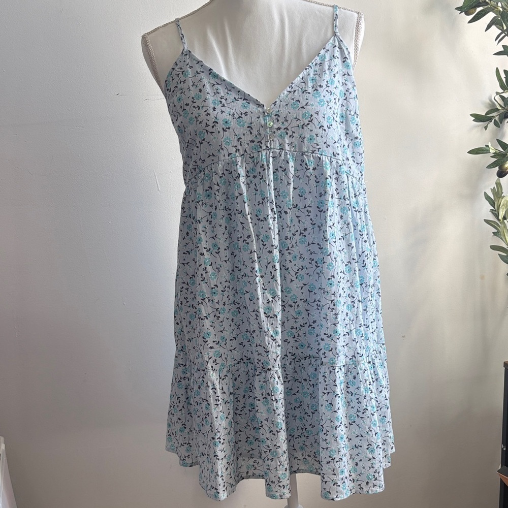 wild fable Light Blue Floral Mini Dress